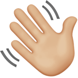 Hand die zwaait
